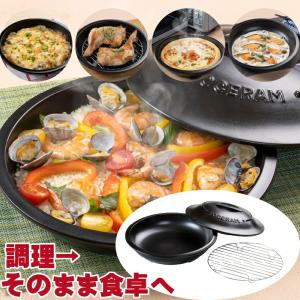 ニュートーセラム鍋 深型 22cm 2.3L 直火対応型 TSP-131CM-B(両手鍋