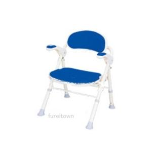 ▽S0251 安寿 シャワーベンチMini 背付 536-172 レッド【アロン化成