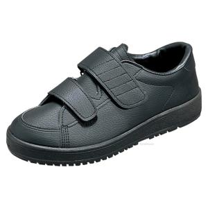 快歩主義 介護シューズ 軽量 幅広4E KHS M021 メンズ ブラックスムース