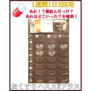 NEW 薬入れ：カレンダー式 与薬 くすり整理 おくすりハウスＷプラス（1週間1日3回用）