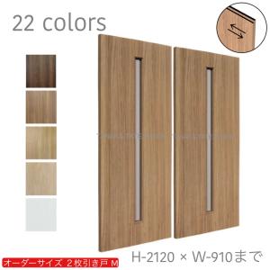 オーダー引き戸 室内対応 (商品コード：hs-019) 木製建具 2枚引き戸 引