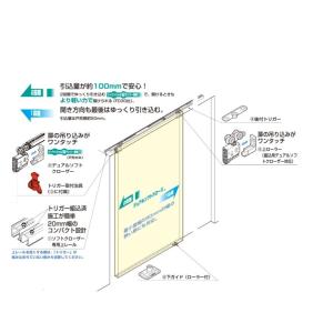 引き戸　上吊式引戸　デュアルソフトクローズ（lamp-002-2）クローズ　ゆっくり閉まる　吊戸　油圧　間仕切り　開閉両方クローズ｜furido