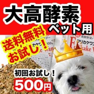 大高酵素の野菜発酵パウダー　 初回限定フリカケワン 100g袋 犬用 酵素 サプリ　送料無料 シニア犬、老犬に。ドッグフードにふりかけの発酵野菜パウダー