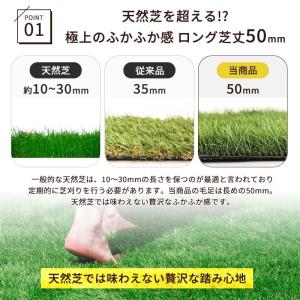 人工芝 1m×10m 芝生マット 人工芝生 芝...の詳細画像3