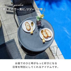 サイドテーブル 屋外 テーブル ドリンク 収納...の詳細画像1