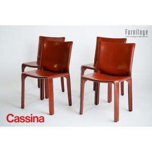 Cassina CABチェア　Brick Red ４脚【中古】｜furnitage
