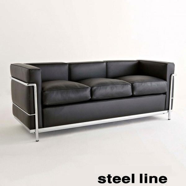 LC2 3人掛け グランドコンフォート おしゃれなデザイン lc2 スティールライン社 イタリア製 ...