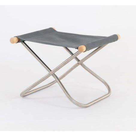 ニーチェア X オットマン 送料無料 新居猛 デザイン 折りたたみ椅子 グレー