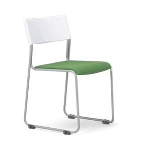 送料無料 MC-131W（F18）（VG1）スタッキングチェア粉体塗装タイプ　 素材・カラー選べます オフィス家具 会議 チェア/椅子