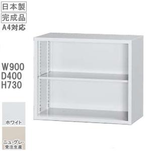 ガラス引戸書庫（上置き用）錠付/ホワイト色 オフィス家具/収納家具
