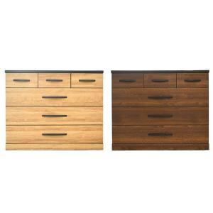 ローチェスト オフロード 120 レール 小引出白レール付 長引出フルオープンレール付 引出補強桟2ヶ付 120幅 タンス洋服ダンス おしゃれ 北欧 モダン