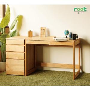 アルダー無垢材デスク 幅100cm+サイドチェスト オイル塗装