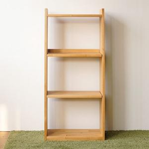 アルダー無垢材 木製オープン棚 幅50cm 奥行25cm 高さ112cm