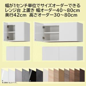 レンジ すきまくん 上置き　奥行42cm　幅オーダー40〜80cm　高さオーダー30〜80cm｜furniture