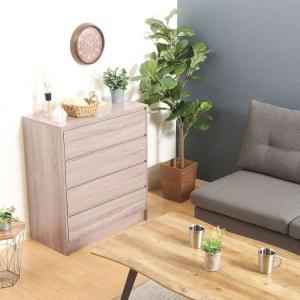 ニトリ（NITORI） 選べるチェスト80 4段 (奥行44cm OAK) : ニトリ