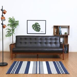 3人掛けソファー おしゃれ 幅170×奥行73×高さ70cm PUレザー｜furniturehappylife