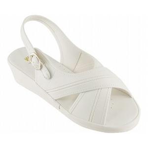 ファーストレイト クロスサンダル ホワイト LL FR-403