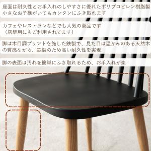 スポークバックチェア 業界最多9色展開 ダイニ...の詳細画像2