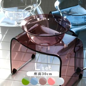 バスチェア アクリル バスチェアー「moz（モズ）」【風呂椅子 フロイス