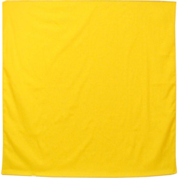 交通安全スカーフ　ナイロン無地・黄　80cm ふろしき　黄色い風呂敷　黄色のスカーフ