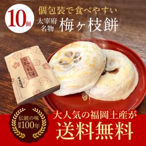 太宰府名物 梅ヶ枝餅 10個入り 創業100年の老舗 不老さかえ家 梅が枝餅 ギフト お菓子 和菓子