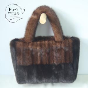 リアルファーバッグ メイドインジャパン ハンドメイド パステルミンク