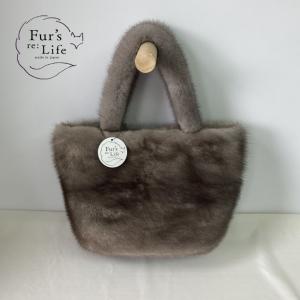 リアルファーバッグ メイドインジャパン ハンドメイド パステルミンク