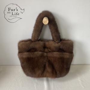 リアルファーバッグ メイドインジャパン ハンドメイド パステルミンク