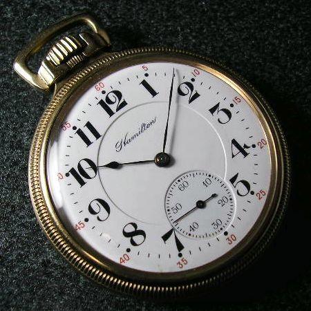 Hamilton 992 ハミルトンのアンティーク手巻き懐中時計、ハイグレード
