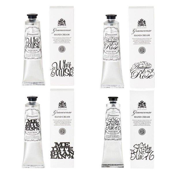 グランセンス ハンドクリーム ホワイトムスク アンティークローズ メディテレーニアン シチリアンブル...