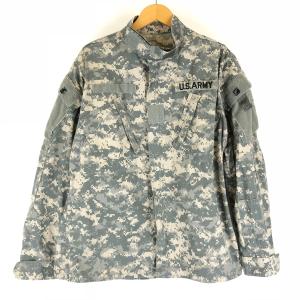 古着 U.S ARMY BDUジャケット ACU リップストップ デジタルカモ カモフラ柄 オリーブ系 メンズM n010132｜furugiya-sun