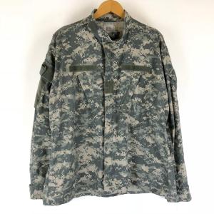 古着 U.S ARMY BDUジャケット ACU リップストップ デジタルカモ カモフラ柄 オリーブ系 メンズL n010135｜furugiya-sun