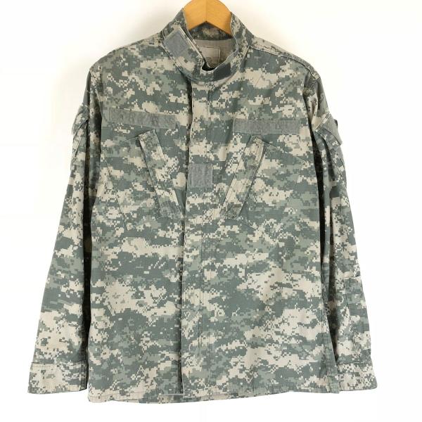 古着 U.S ARMY BDUジャケット ACU リップストップ デジタルカモ 迷彩 カモフラ柄 オ...