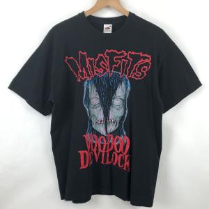 古着 MISFITS ミスフィッツ バンドプリントTシャツ VOO DOO DEVILOCK ブラック系 メンズL 中古 n024768