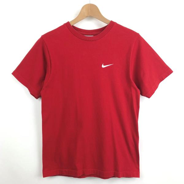 古着 NIKE ナイキ プリントTシャツ ワンポイントプリント レッド系 レディースS 中古 n02...