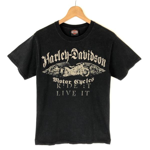 古着 Harley-Davidson ハーレーダビッドソン プリントTシャツ 両面プリント RIDE...