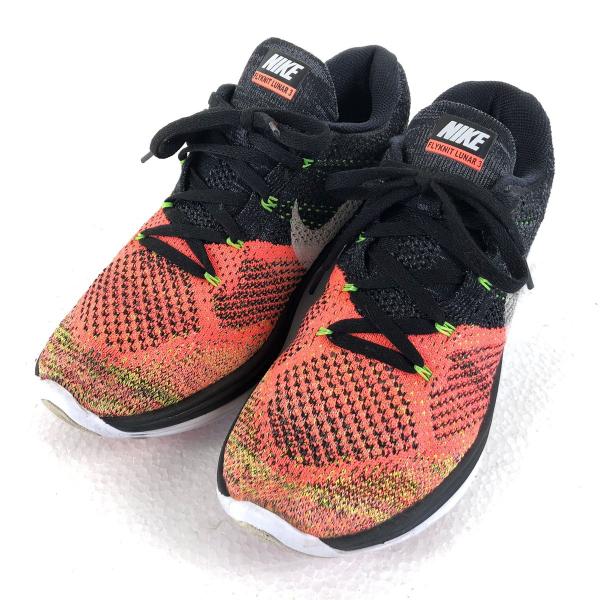 【古着】 NIKE ナイキ スニーカー Flyknit Lunar 3 オレンジ系 メンズ26.0c...