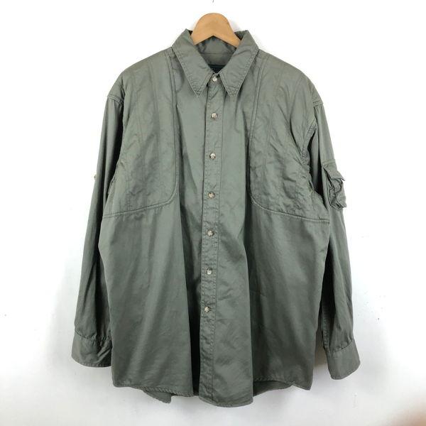 【古着】 WOOLRICH ウールリッチ DUCK UNLIMITED ハンティングシャツ ショルダ...