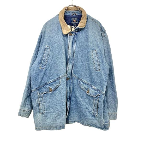 80s CHAPS RALPH LAUREN デニムジャケット L ライトブルー チャップスラルフロ...