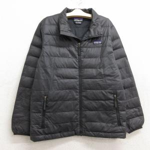 古着 パタゴニア patagonia 長袖 ダウン ジャケット キッズ ボーイズ 子供服 黒 ブラック 23dec19｜古着屋RushOut