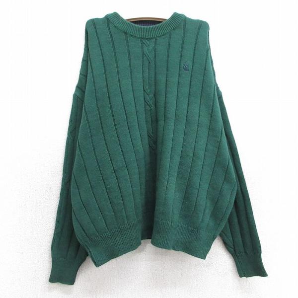 古着 ノーティカ 長袖 ブランド セーター キッズ ボーイズ 子供服 90s ワンポイントロゴ コッ...