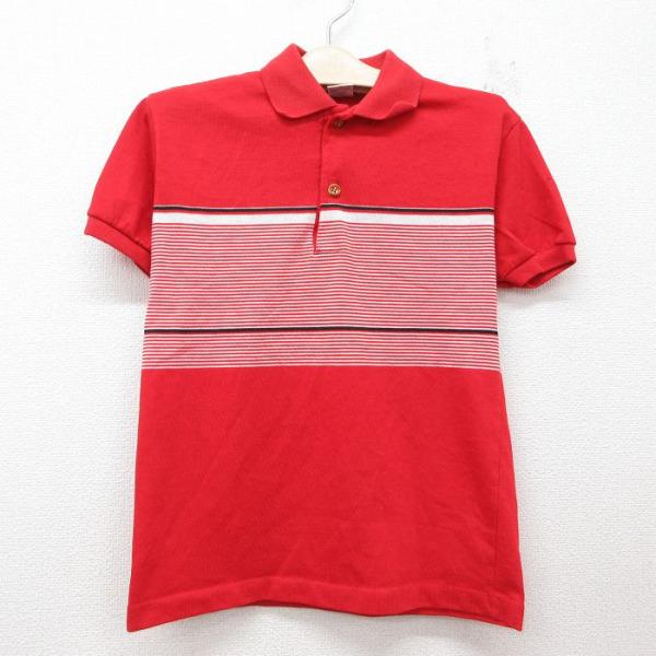 古着 JCペニー ザフォックス THE FOX 半袖 ポロ シャツ キッズ ボーイズ 子供服 80s...