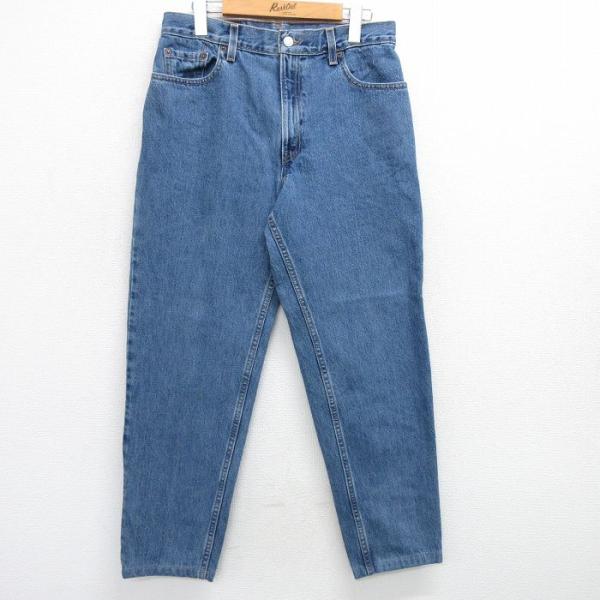 古着 リーバイス Levis 550 ジーンズ レディース 90s テーパード コットン 紺 ネイビ...