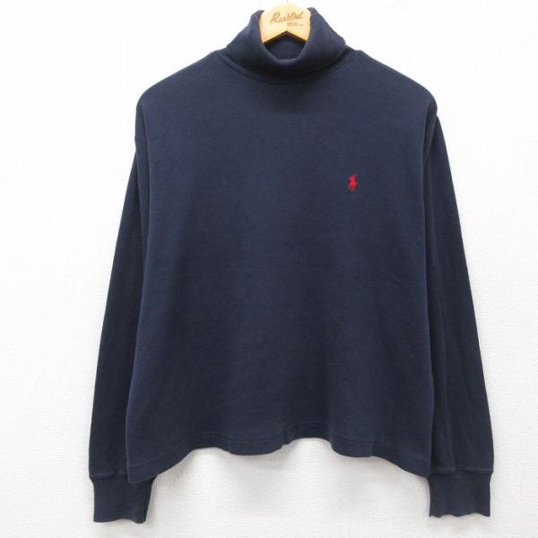 古着 ラルフローレン ポロスポーツ 長袖 ブランド Tシャツ レディース ワンポイントロゴ コットン...