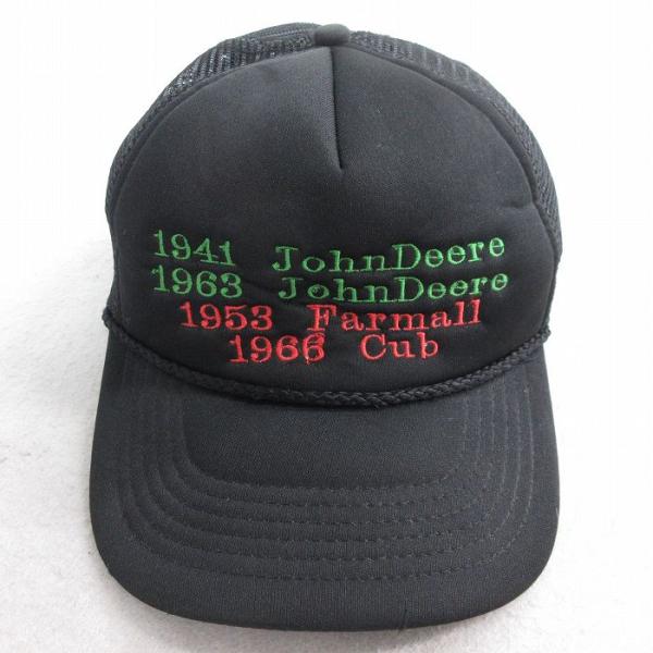 【20%OFF】中古 メッシュ キャップ John Deere 刺繍 黒 ブラック 25aug02 ...