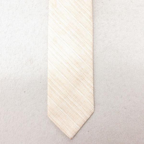 中古 ネクタイ 80s 薄ベージュ カーキ 25jul15