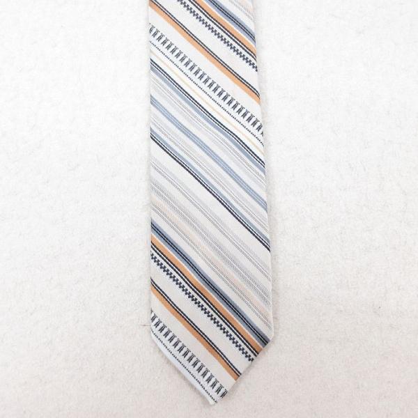 中古 シアーズ ネクタイ 80s グレー他 ボーダー 25jul26