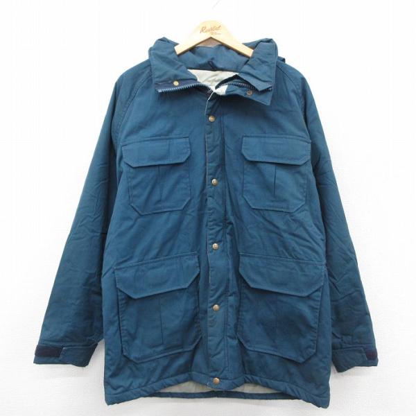 L/古着 ウールリッチ 長袖 ジャケット マウンテン パーカー メンズ 80年代 80s ラグラン ...