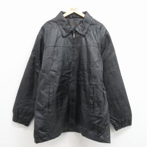 GAP（ギャップ） L/古着 長袖 レザー ジャケット メンズ 00年代 00s 黒