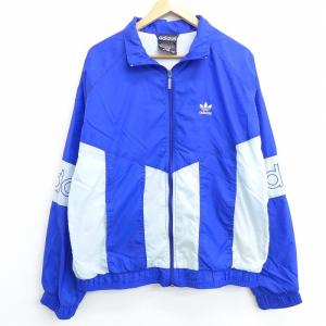 L/古着 長袖 ナイロン ジャケット 90s アディダス adidas